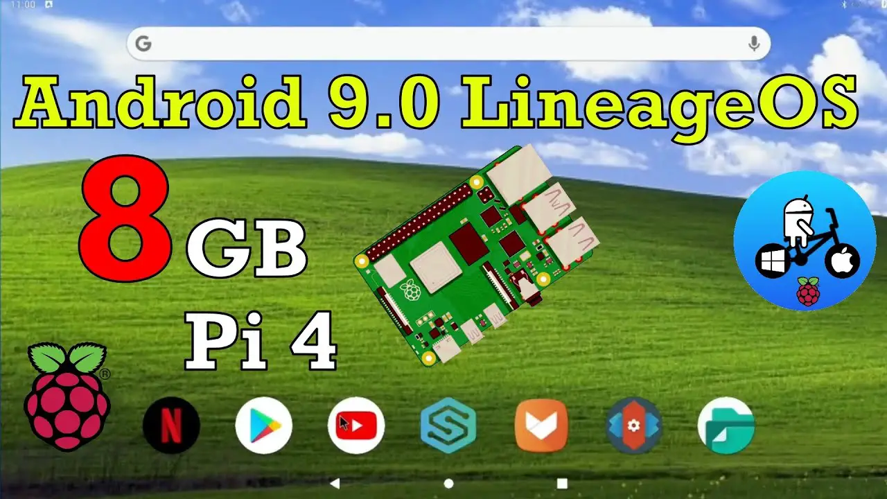 Android 9 with 8gb ram. Raspberry pi 4. LineageOS 16.0.
