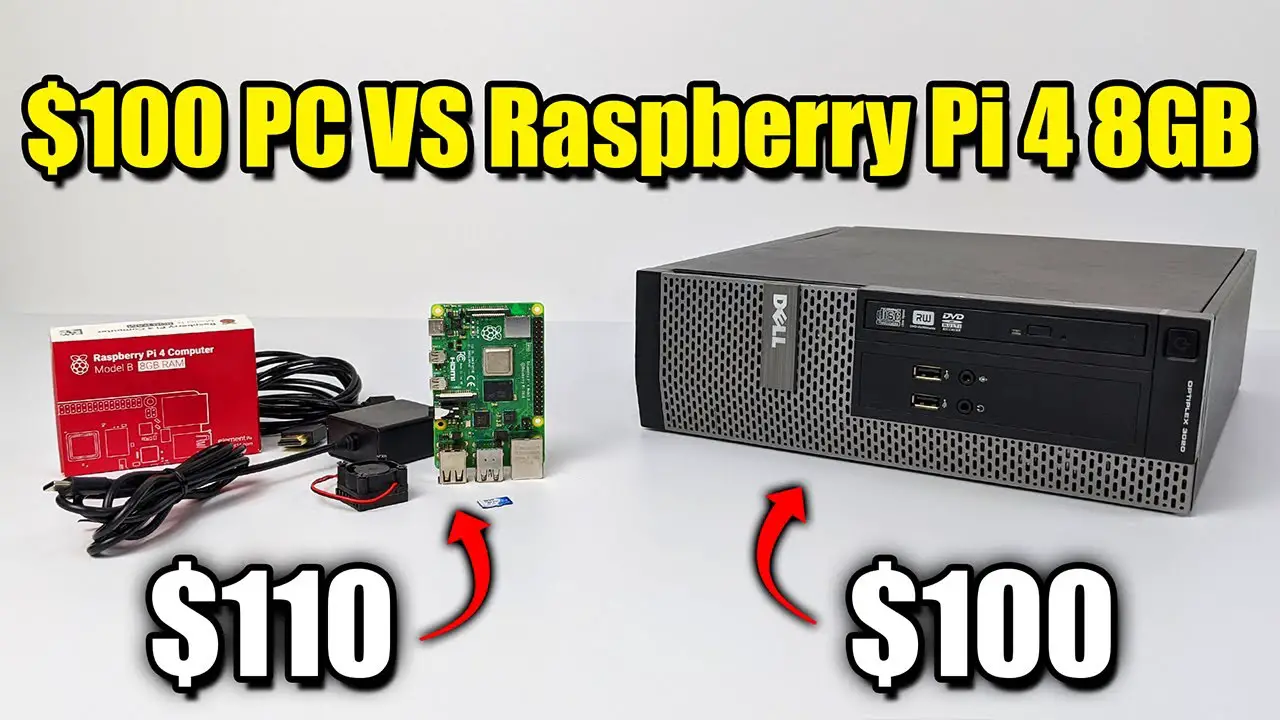 $100 PC VS Raspberry Pi 4 8GB – Can The Pi4 Replace a Desktop PC?