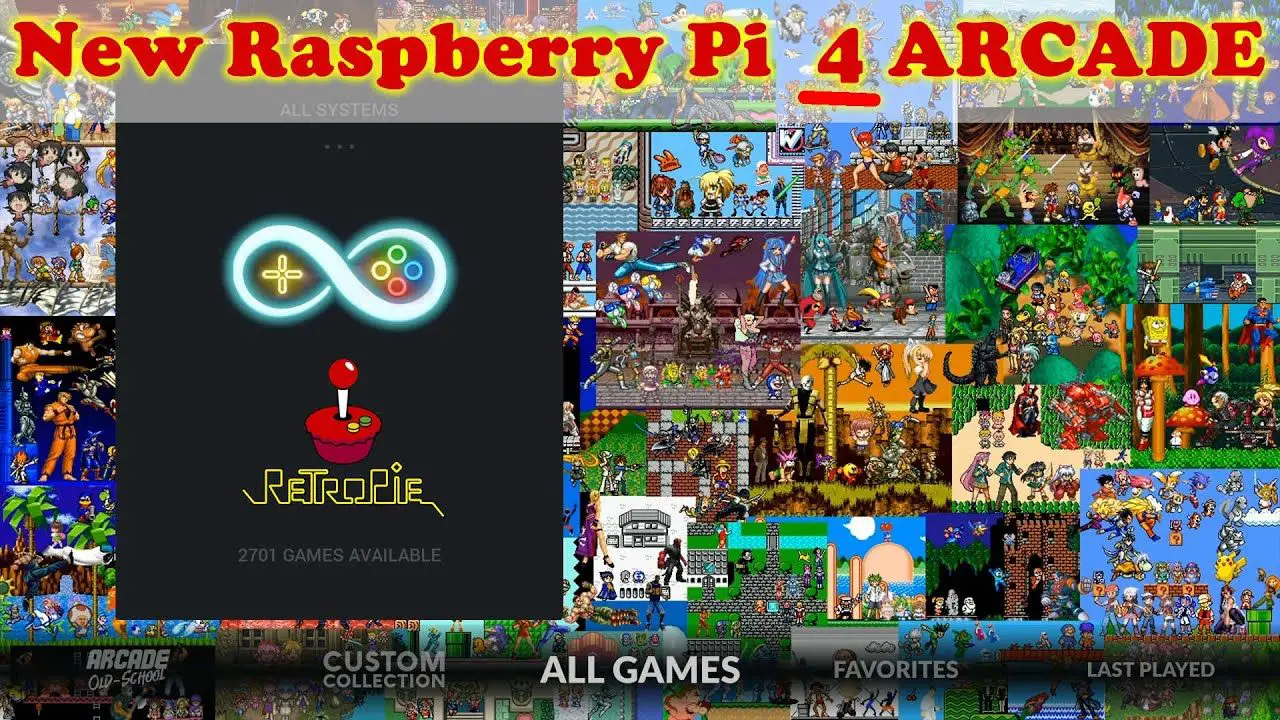 128gb Raspberry Pi 4 RetroPie Arcade Only Build