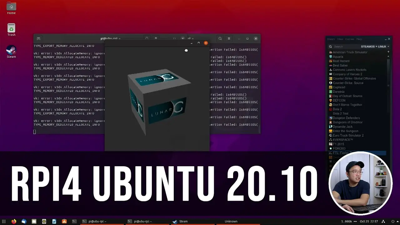 Ubuntu 20.10 Desktop On Raspberry Pi 4