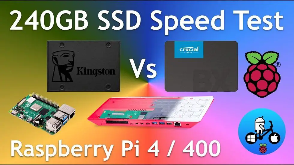 240gb Ssd Kingston Vs Crucial Speed Test Raspberry Pi 4 Pi 400 4362