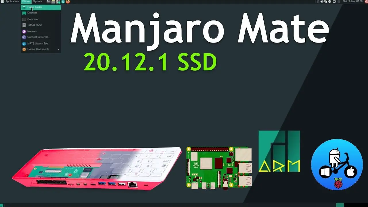 Manjaro Mate 20.12.1 SSD. Raspberry Pi 4 / 400