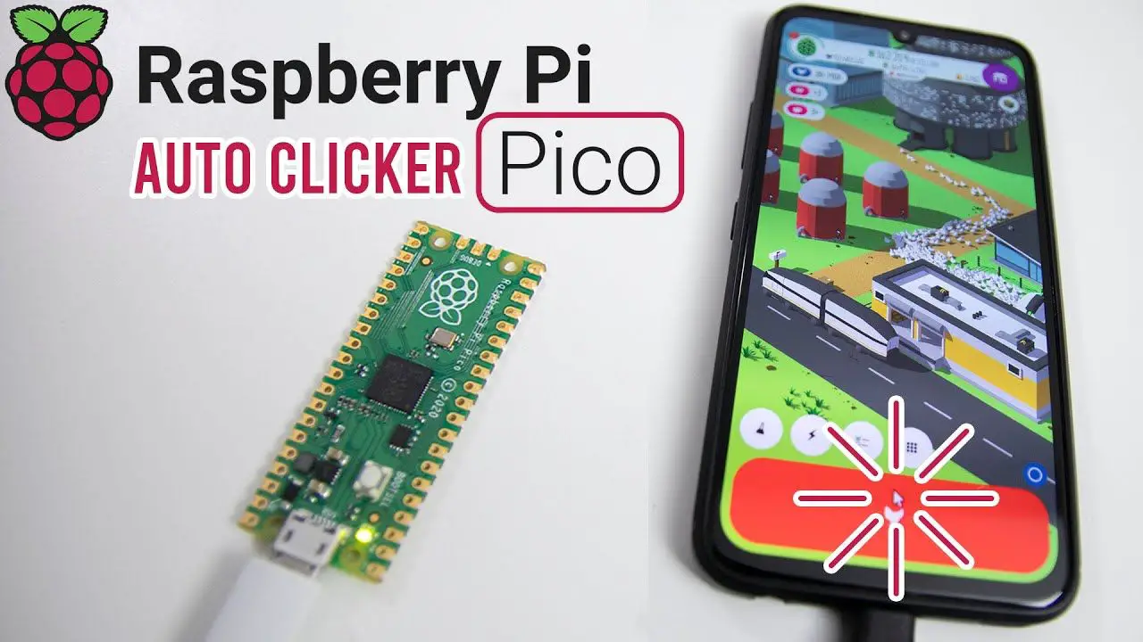 Raspberry Pi Pico – USB HID Auto Clicker with Circuit Python
