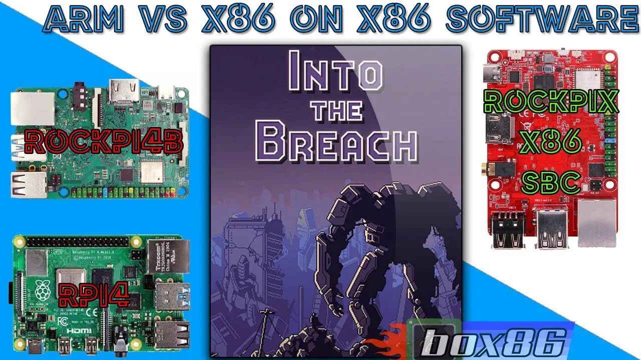 Into the Breach (win x86): RPI4/ ROCKPI4C (RK3399) vs ROCKPIX (Z8350, from Linux)