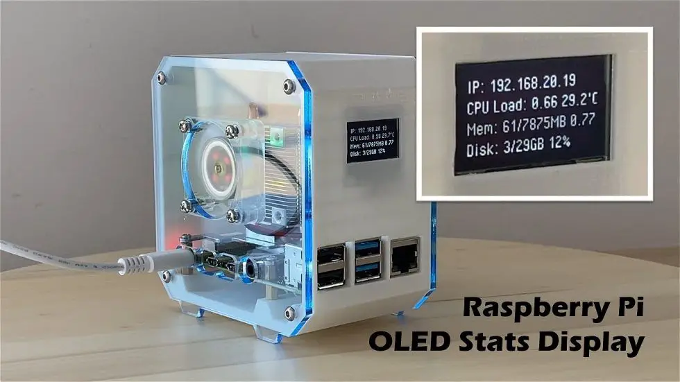 Connect And Program An Oled Stats Display For Your Raspberry Pi Raspberry Pi Projects 