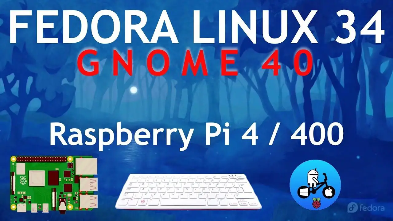 Fedora 34 featuring Gnome 40. Another Great Raspberry Pi OS.