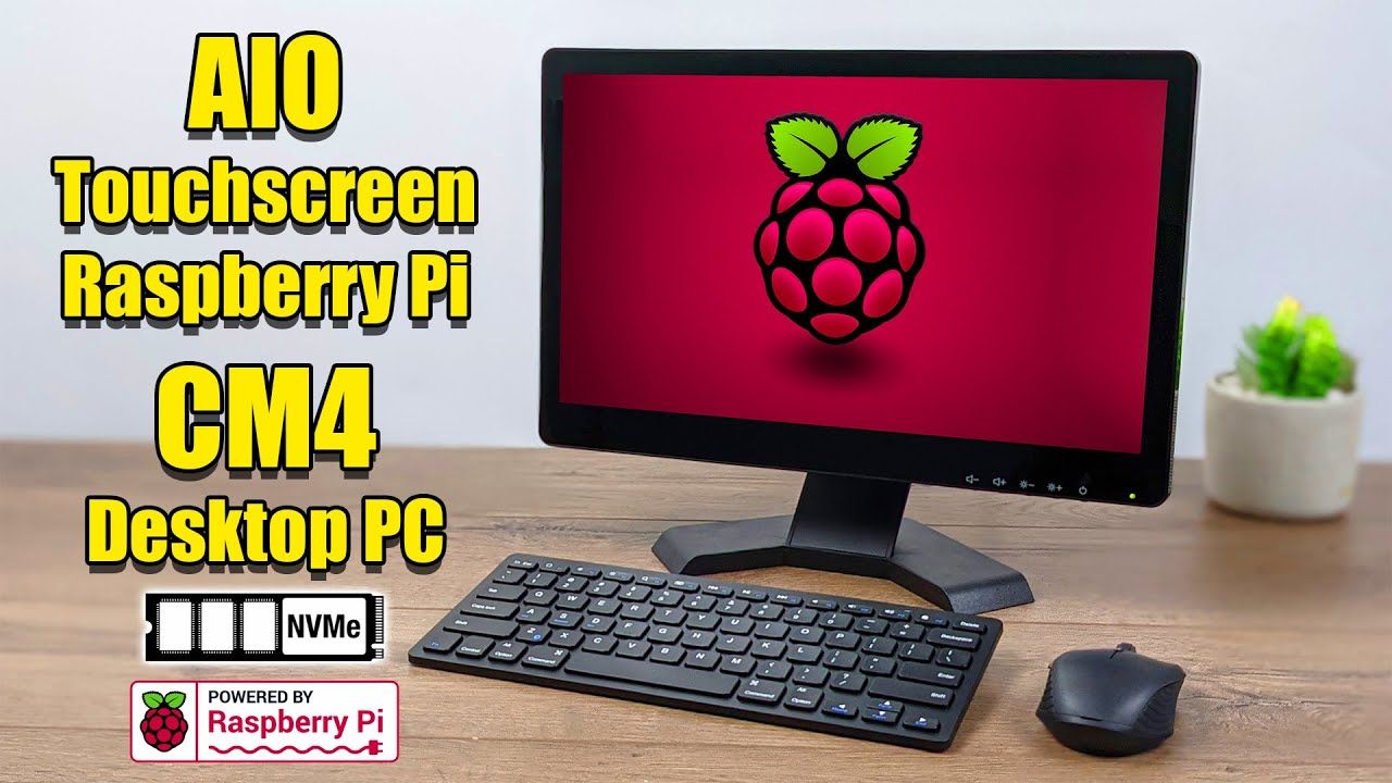 A New All In One Raspberry Pi CM4 Desktop PC! Touchscreen, nVME