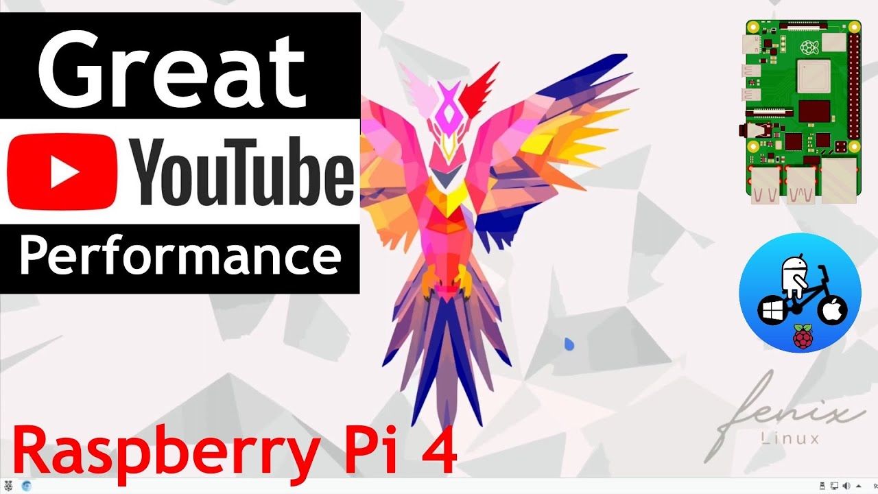 Fenix Pi Plasma. Great 1080 YouTube performance on Pi 4!