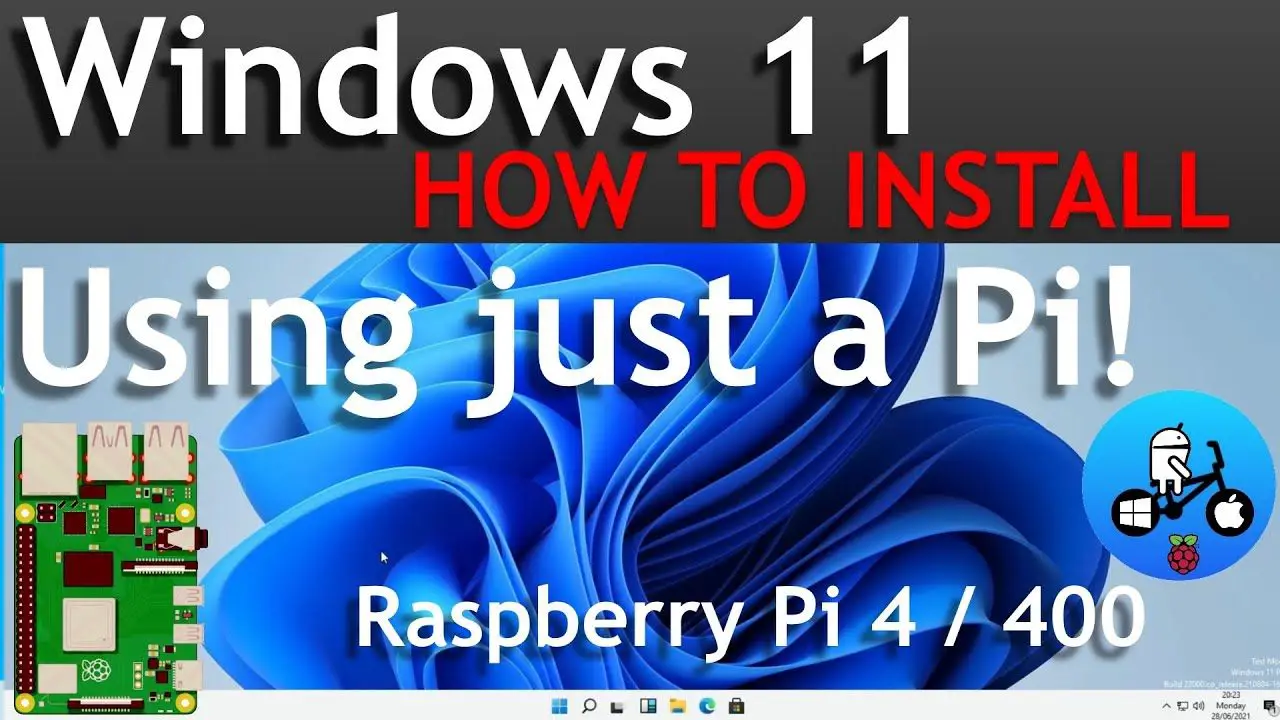 Wor-flasher simple Windows 11 install using a Raspberry Pi. Wor episode 33