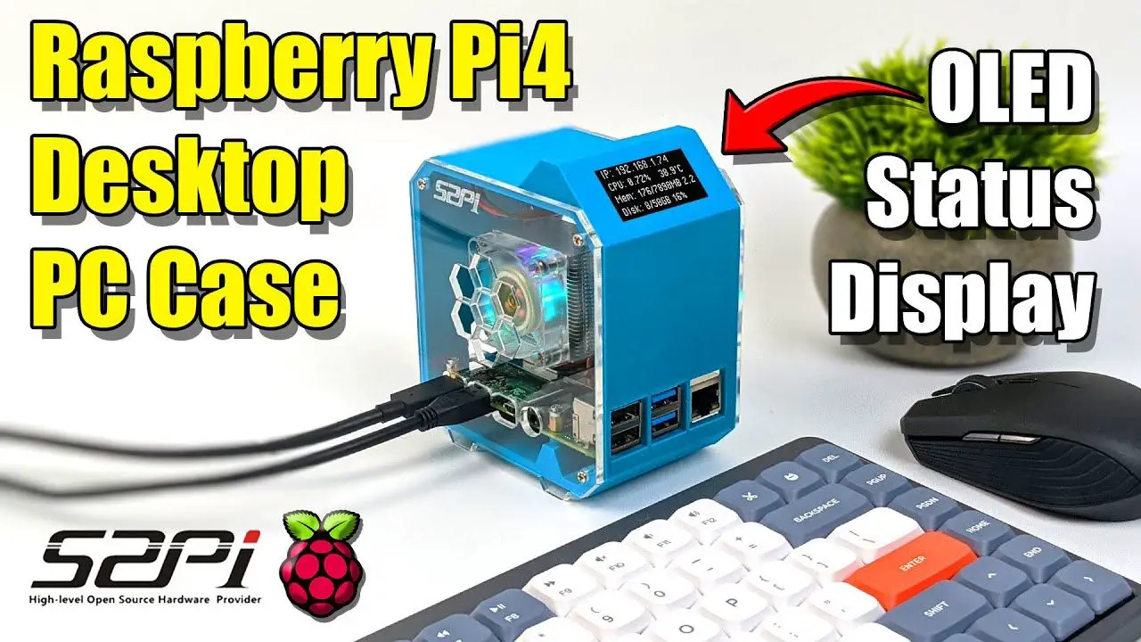 This Case Turns Your Raspberry Pi 4 Into A Pretty Cool Mini Desktop PC!