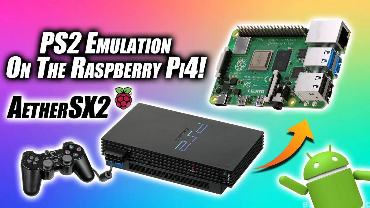 PS2 Games On The Raspberry Pi 4! AetherSX2 Emulator, Android 12 Pi4