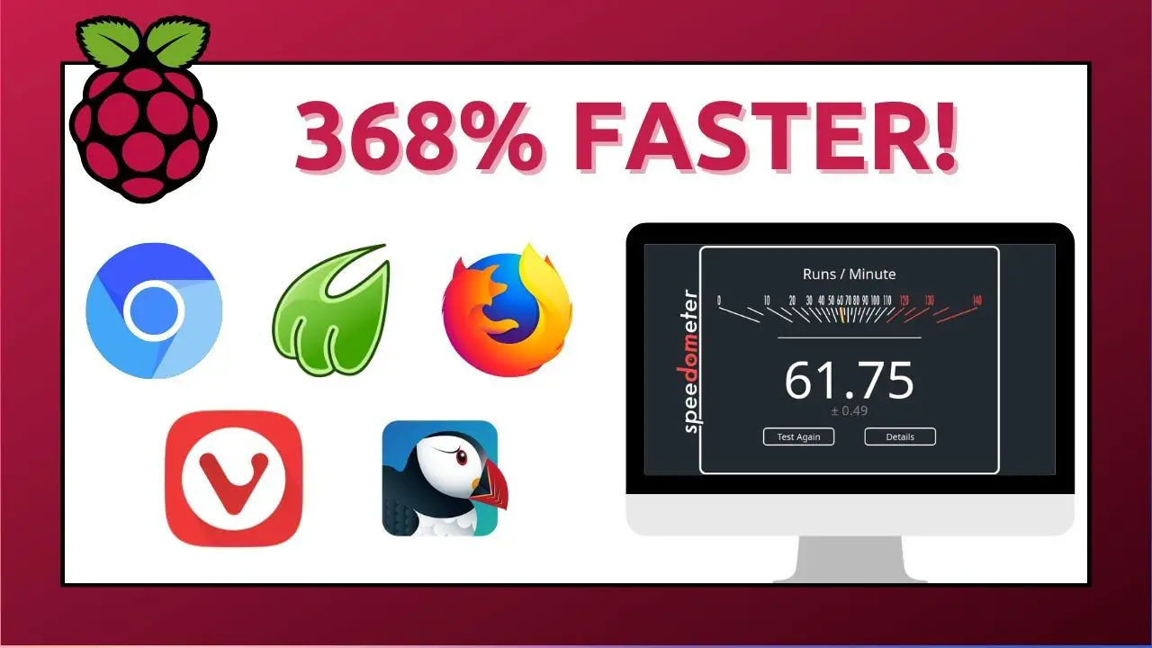 You need to install another browser on your Raspberry Pi – Chromium vs Firefox vs Vivaldi vs Puffin