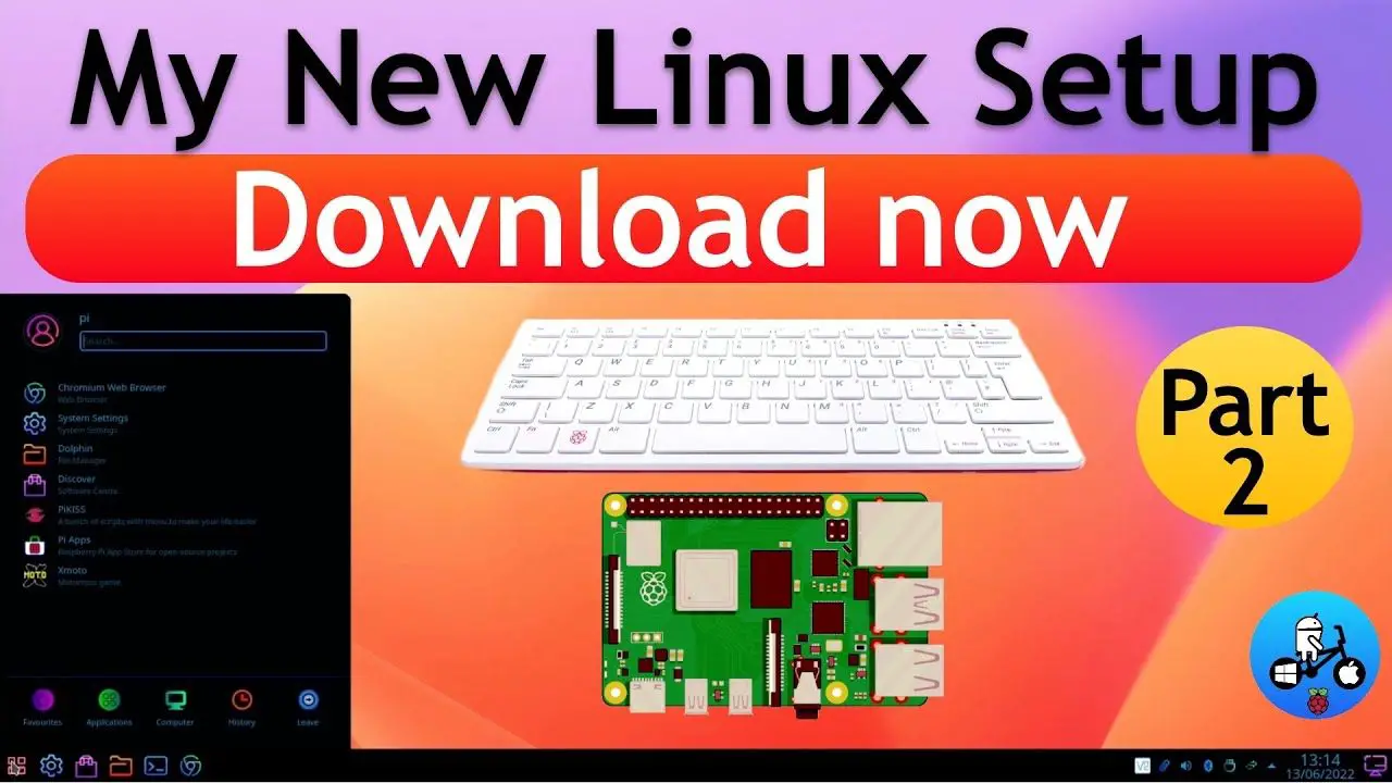 My Linux setup part 2 64bit KDE plasma Raspberry Pi 4 / 400. Download Links.