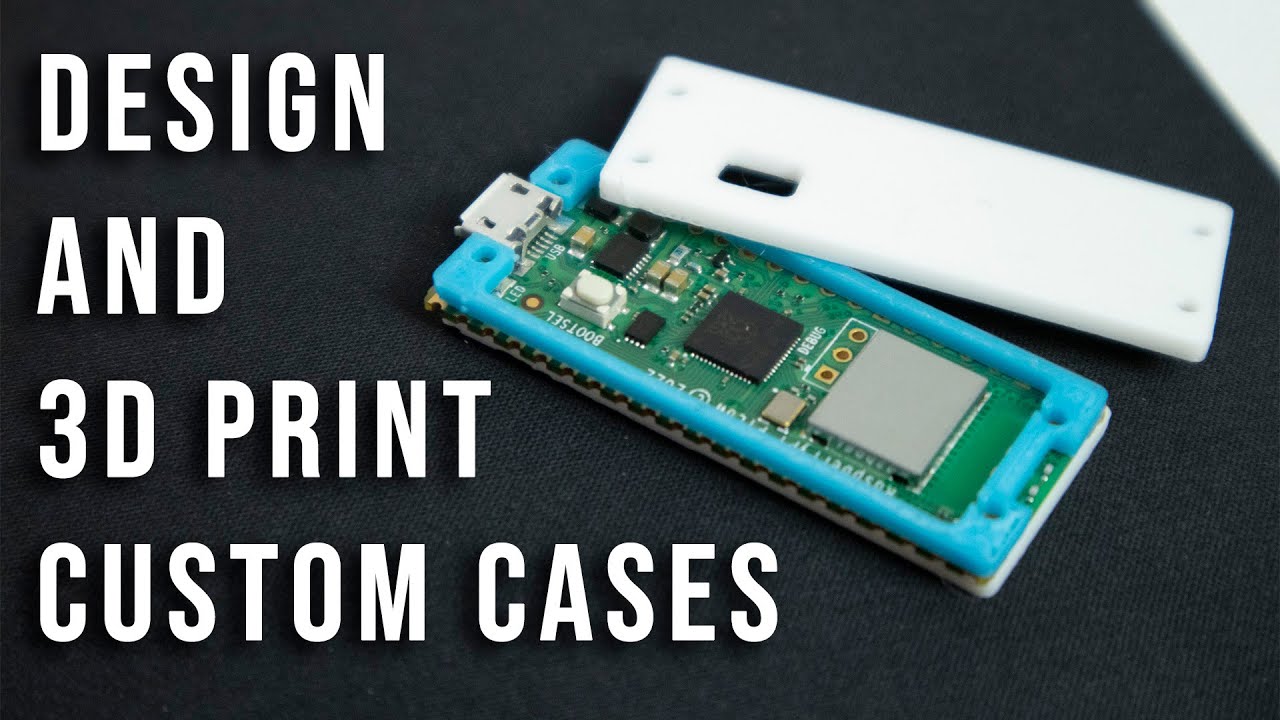 How To Design and 3d Print Your Own Custom Case From Mechanical Drawings With Inkscape! RPi Pico
