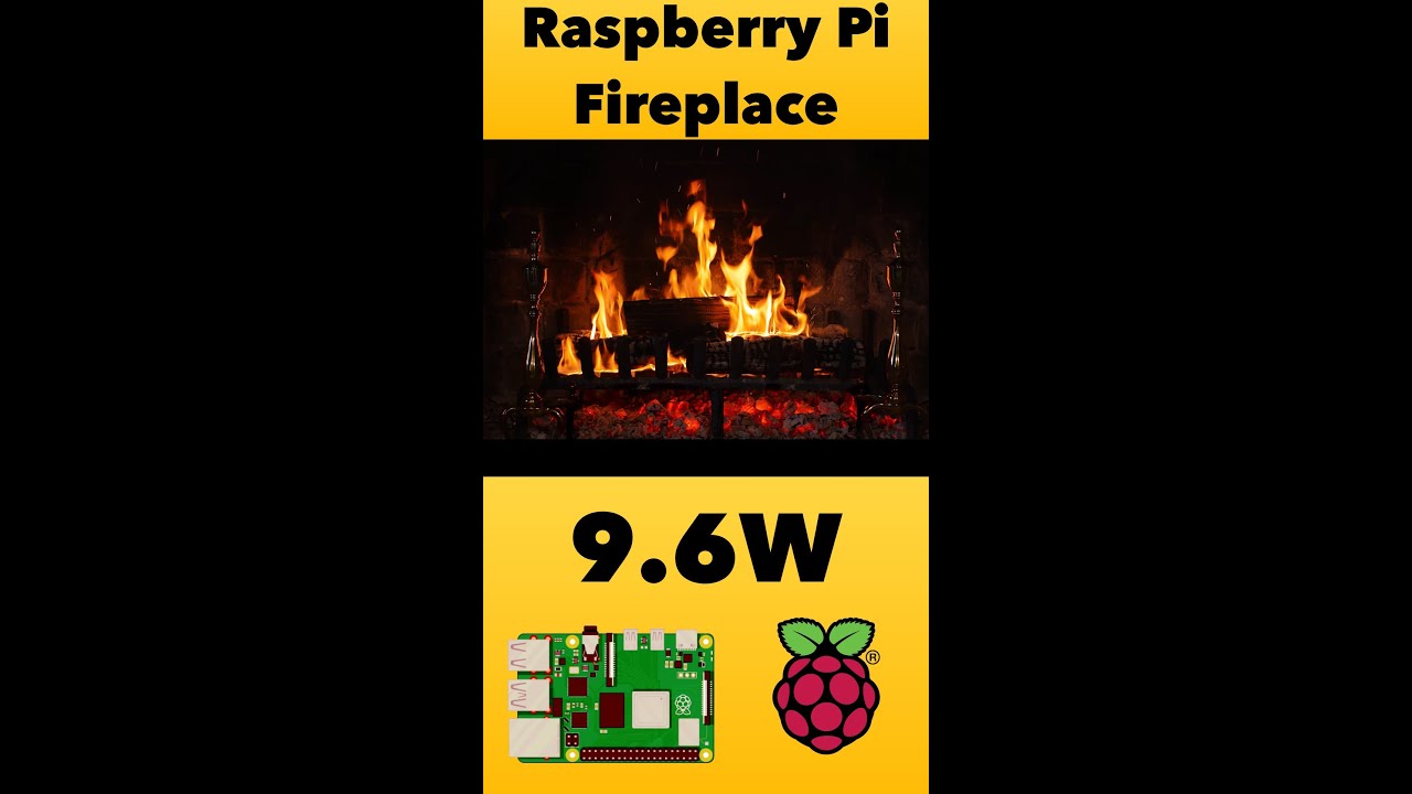 Why does this make you feel warmer? Low power Raspberry Pi Fireplace.