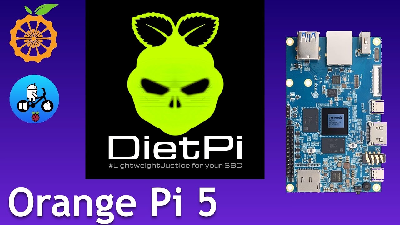 DietPi Orange Pi 5. Highly optimised minimal Linux distribution