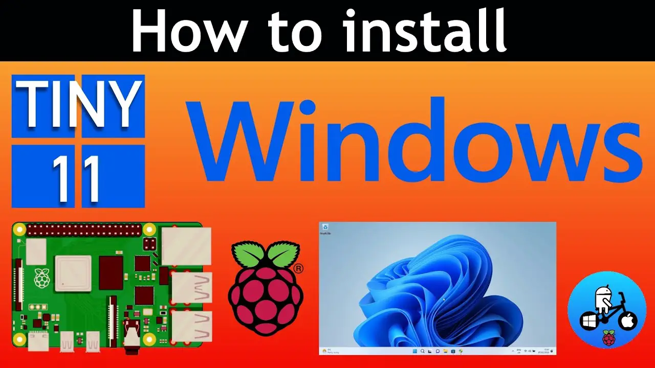 How to install Windows Tiny 11 on Raspberry Pi 4. WOR episode 38
