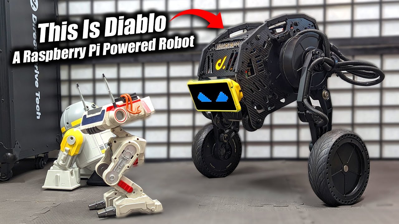 Diablo Is The World‘s First Direct-Drive Raspberry Pi Powered Self-Balancing Robot!