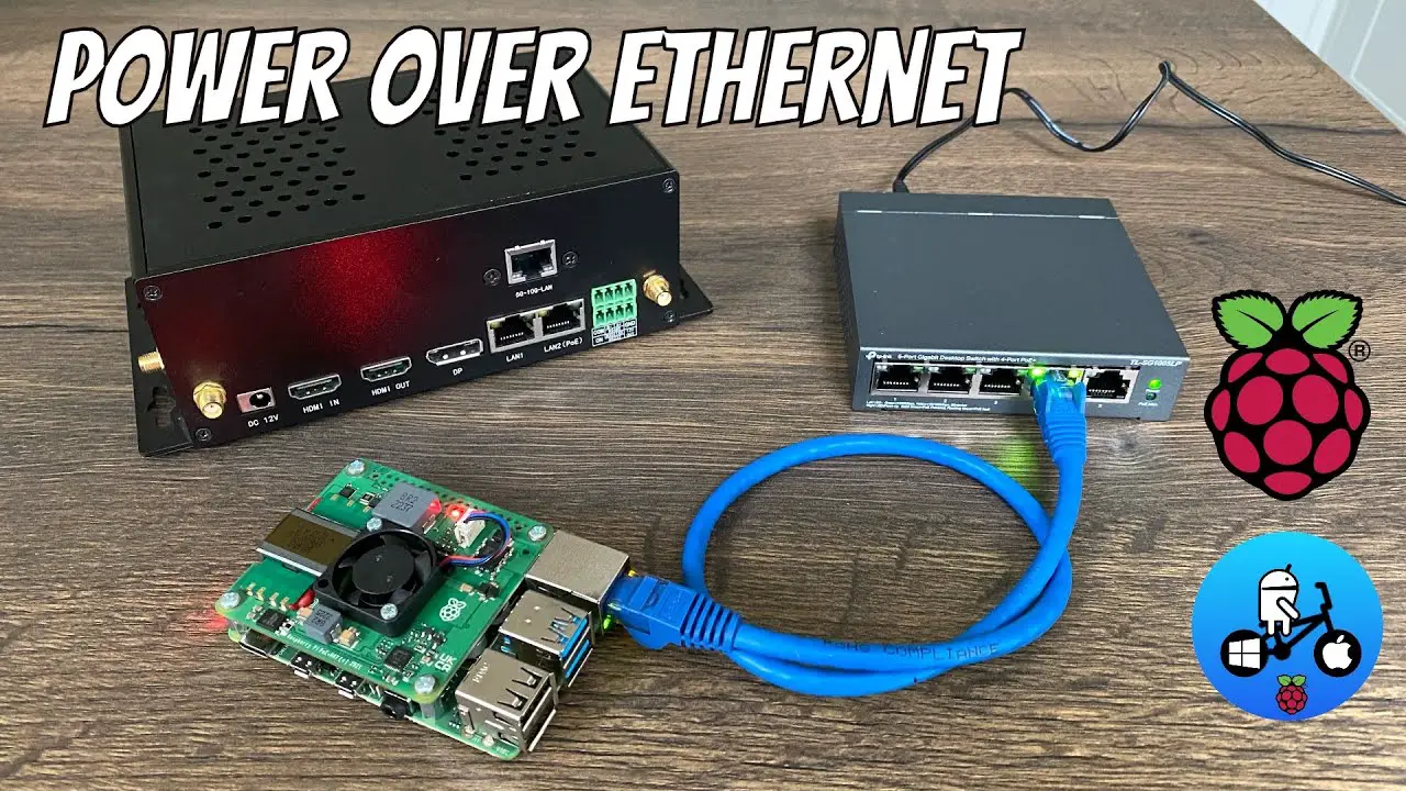 Power over ethernet. Raspberry Pi 4 PoE+ HAT.