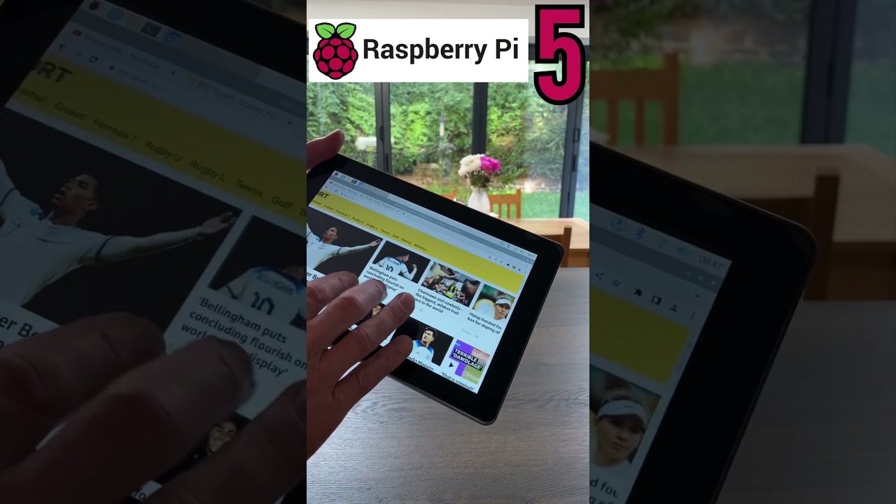 Raspberry Pi 5 tablet. Raspad  #pi5 #raspberrypi