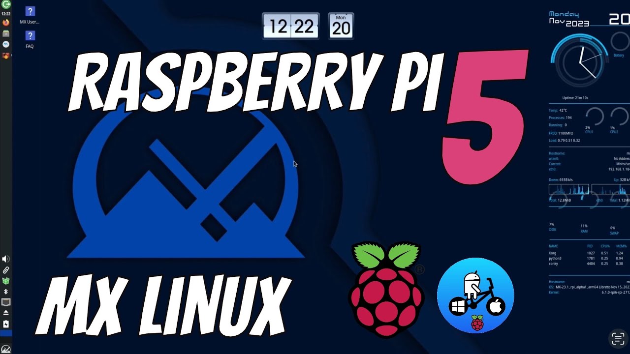 MX Linux 23 Raspberry Pi 5