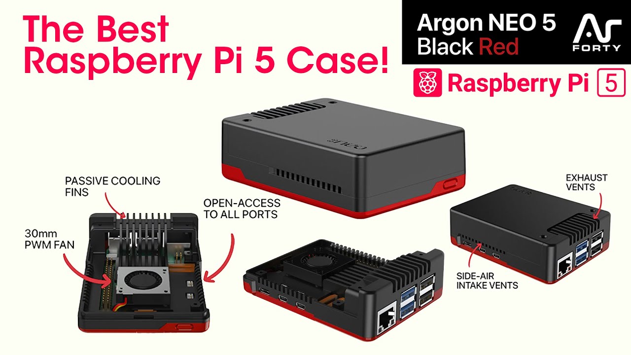 The Best Raspberry pi 5 Case Is here! Argon NEO 5 BRED Hands On