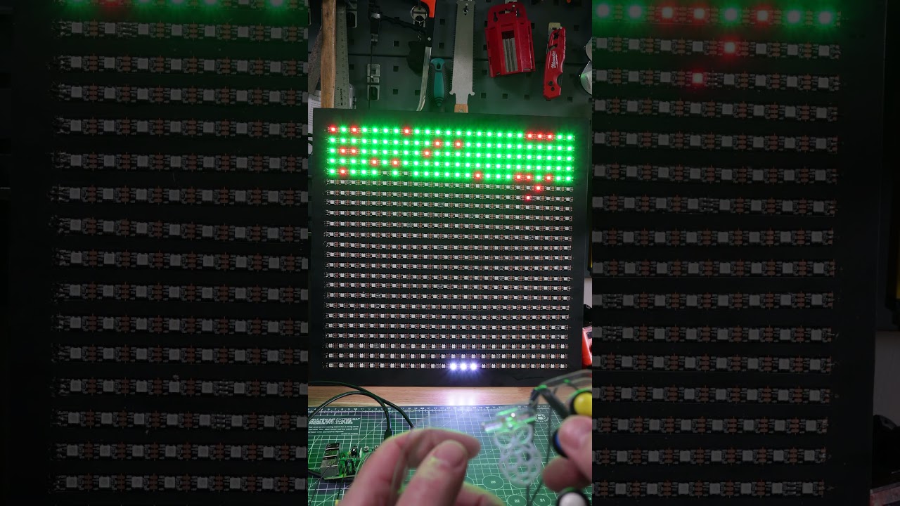 Playing Breakout on a NeoPixel display