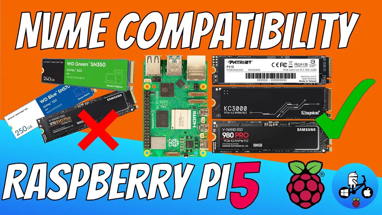 which NVMe drives work with a Raspberry Pi 5?