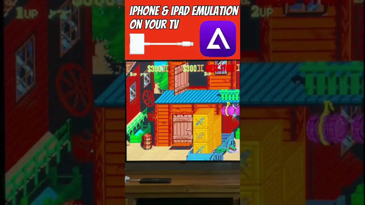 Delta emulator on your TV. iphone or ipad #gaming #retrogaming #smartphone