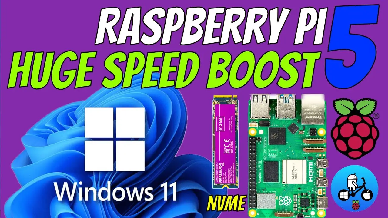Windows 11 is now much faster on Raspberry Pi 5. NVMe setup