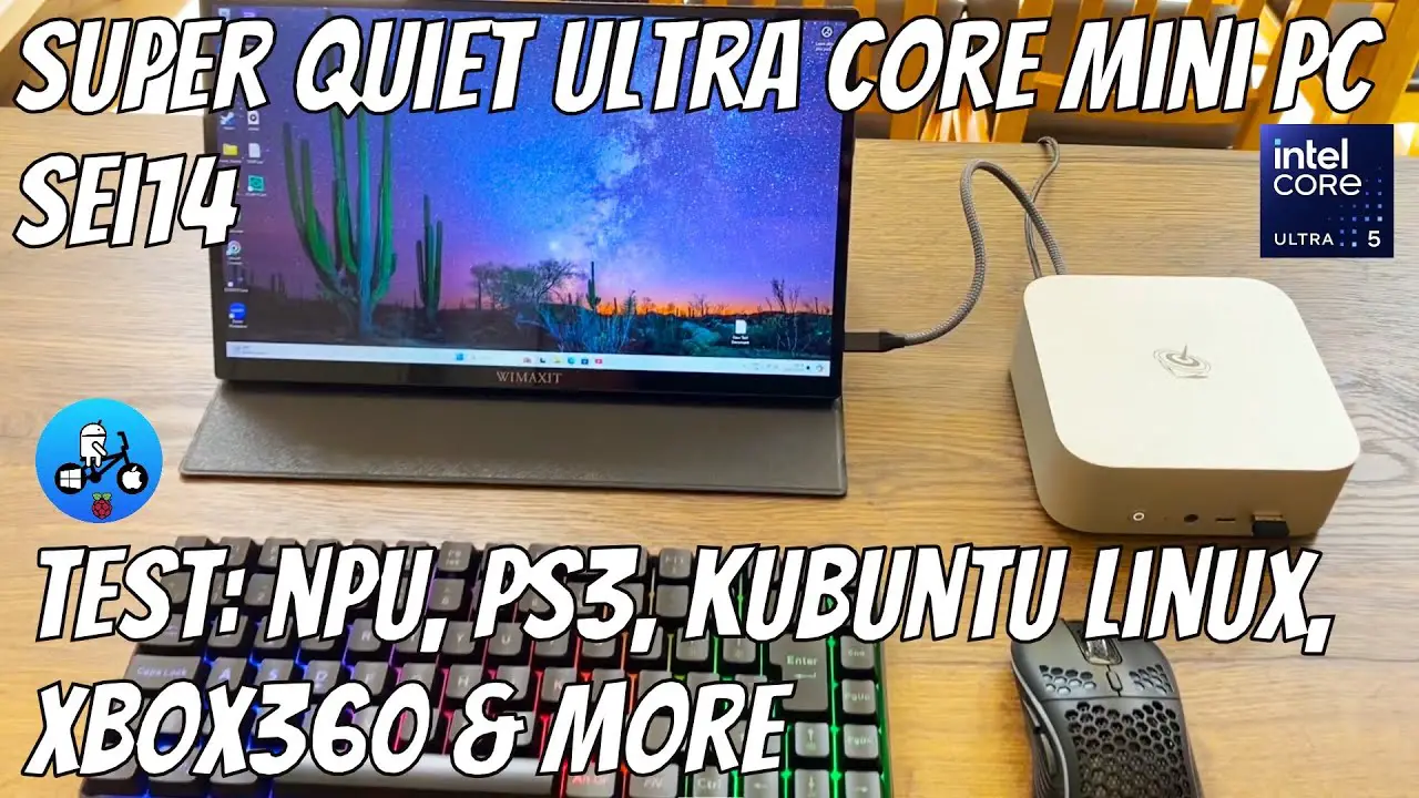 Beelink SEi14 Mini PC. Intel Core Ultra 5 125H with NPU