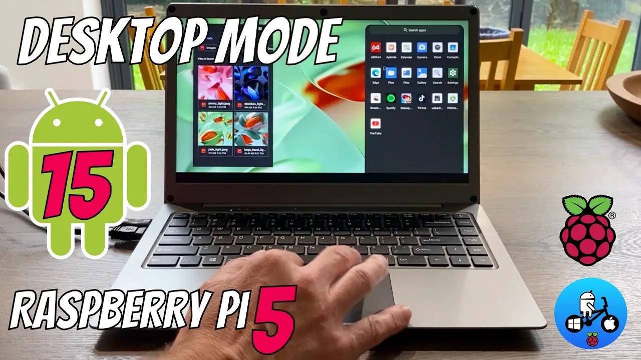 Android 15 AOSP Raspberry Pi 5. Dex style Desktop mode