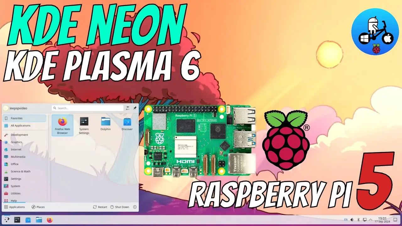 KDE Plasma 6 with Debian. How to install on Raspberry Pi 5.