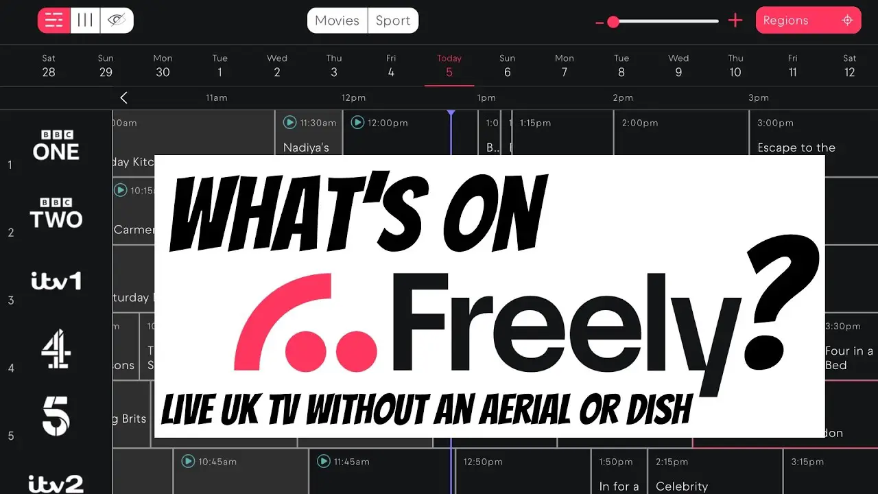 Freely TV. What channels do you get using Wifi only?