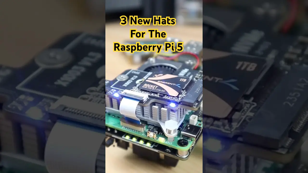 I Tried 3 New Hats for the Raspberry Pi 5 #raspberrypi #pi5 #techtok