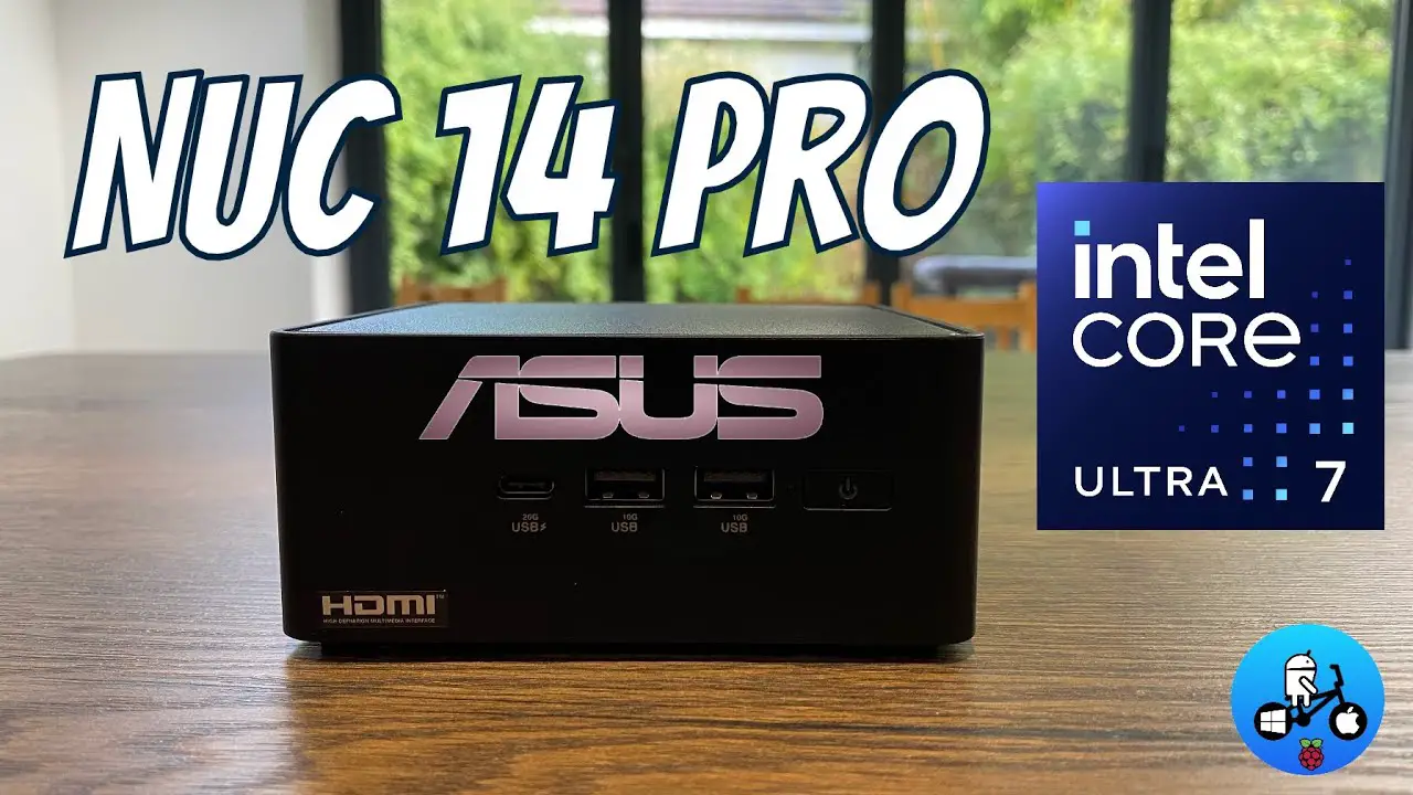 Powerful 4.8GHz 16 Core Mini PC. ASUS NUC 14 PRO