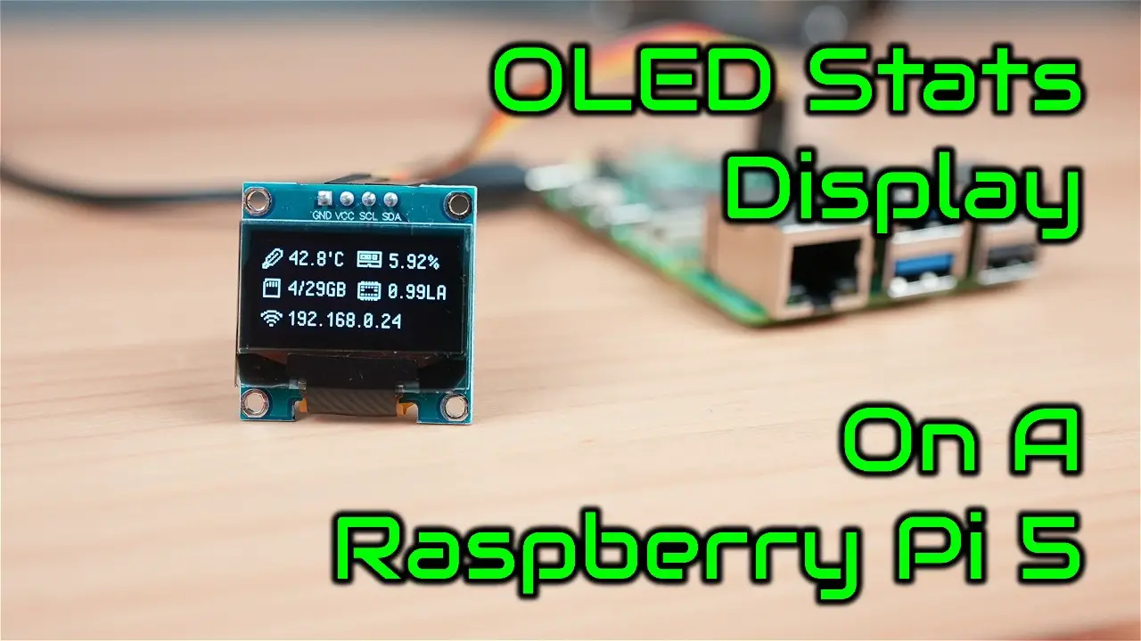 Connect & Program an OLED Stats Display on Raspberry Pi OS Bookworm