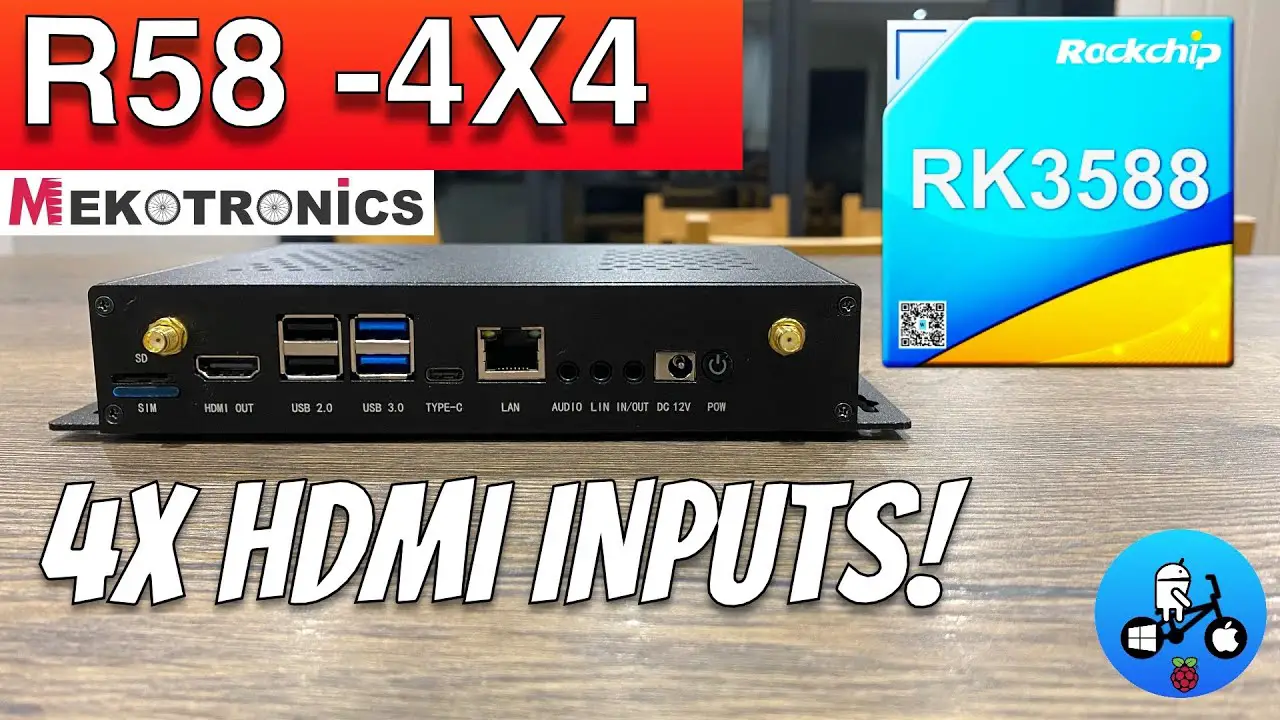 4 x HDMI Inputs!. Mekotronics R58-4X4. RK3588