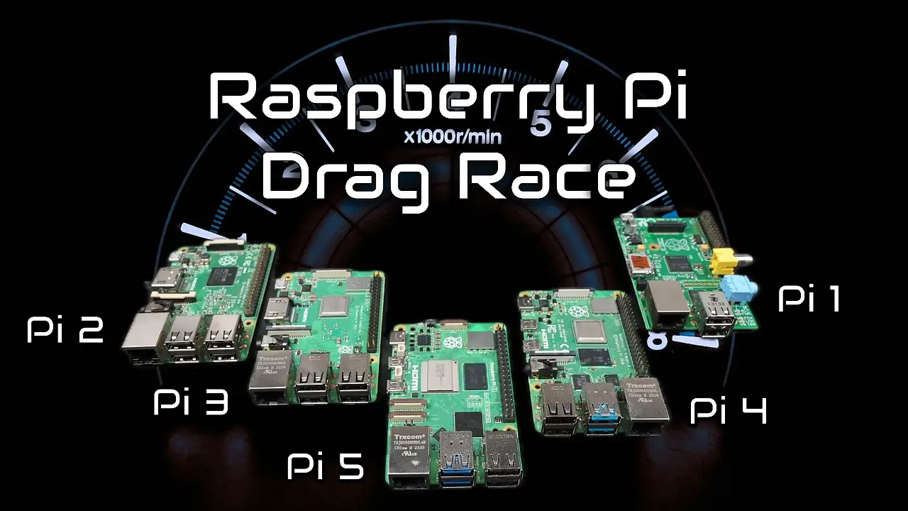 Raspberry Pi Drag Race: Pi 1 to Pi 5 – The Ultimate Performance Comparison!